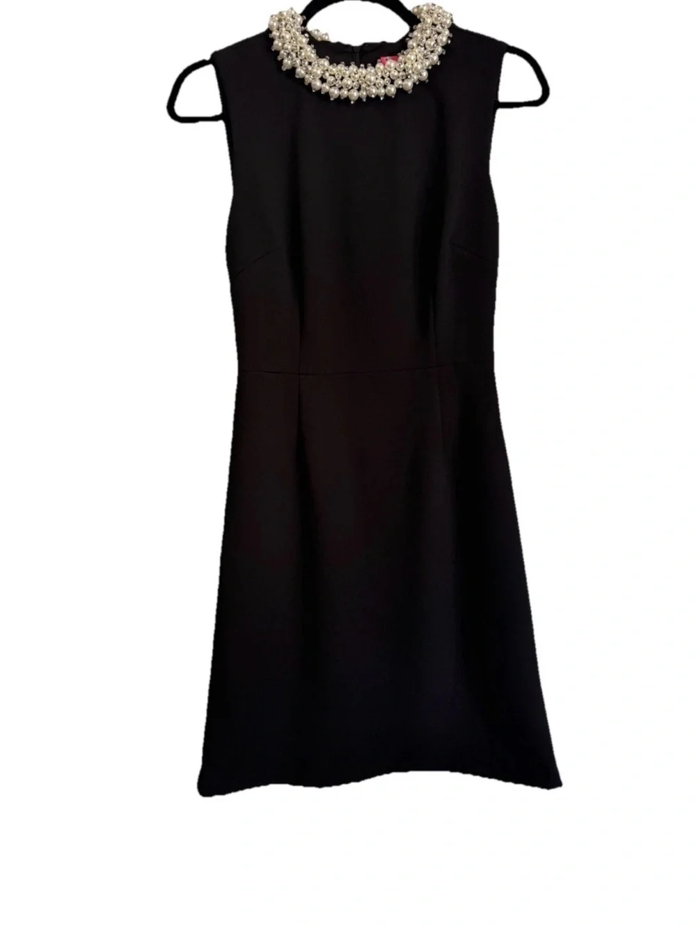 betsey johnson little black dress BETSEY JOHNSON 90s Black Mesh Beaded Halter Dress • Small – Love Street  Vintage main image 1